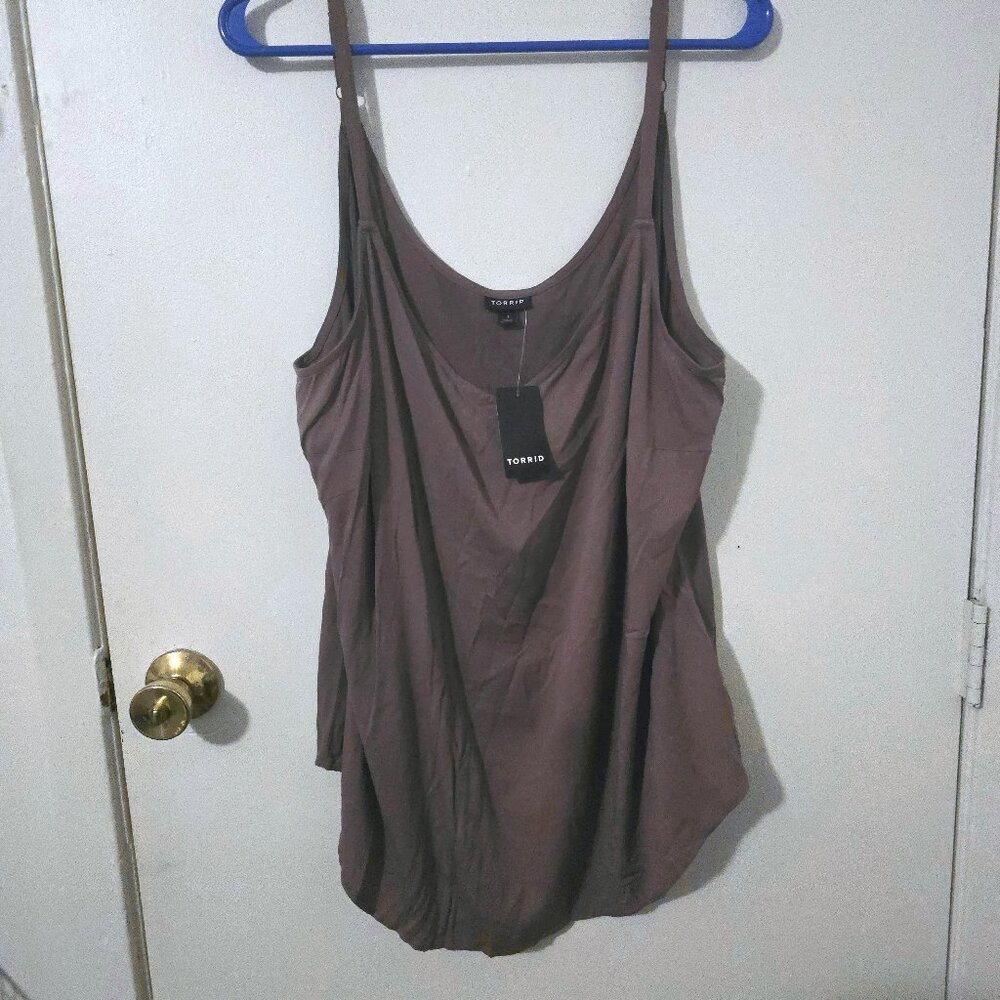 NWT Torrid Size 1 Taupe Ava Cami